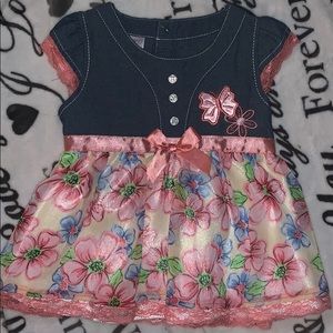 A wiggles 24m denim flower dress